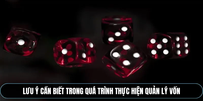 Lưu ý cần biết trong quá trình thực hiện quản lý vốn
